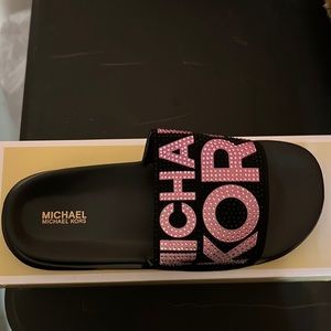 Girls Michael Kors slides